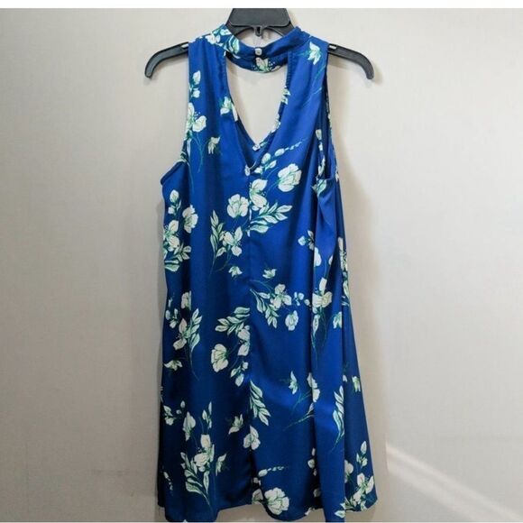 PEACH LOVE CALIFORNIA Floral Printed Halter Dress - Picture 2 of 5